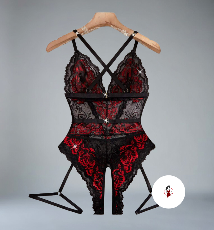 Noir Scarlet Romance Bodysuit